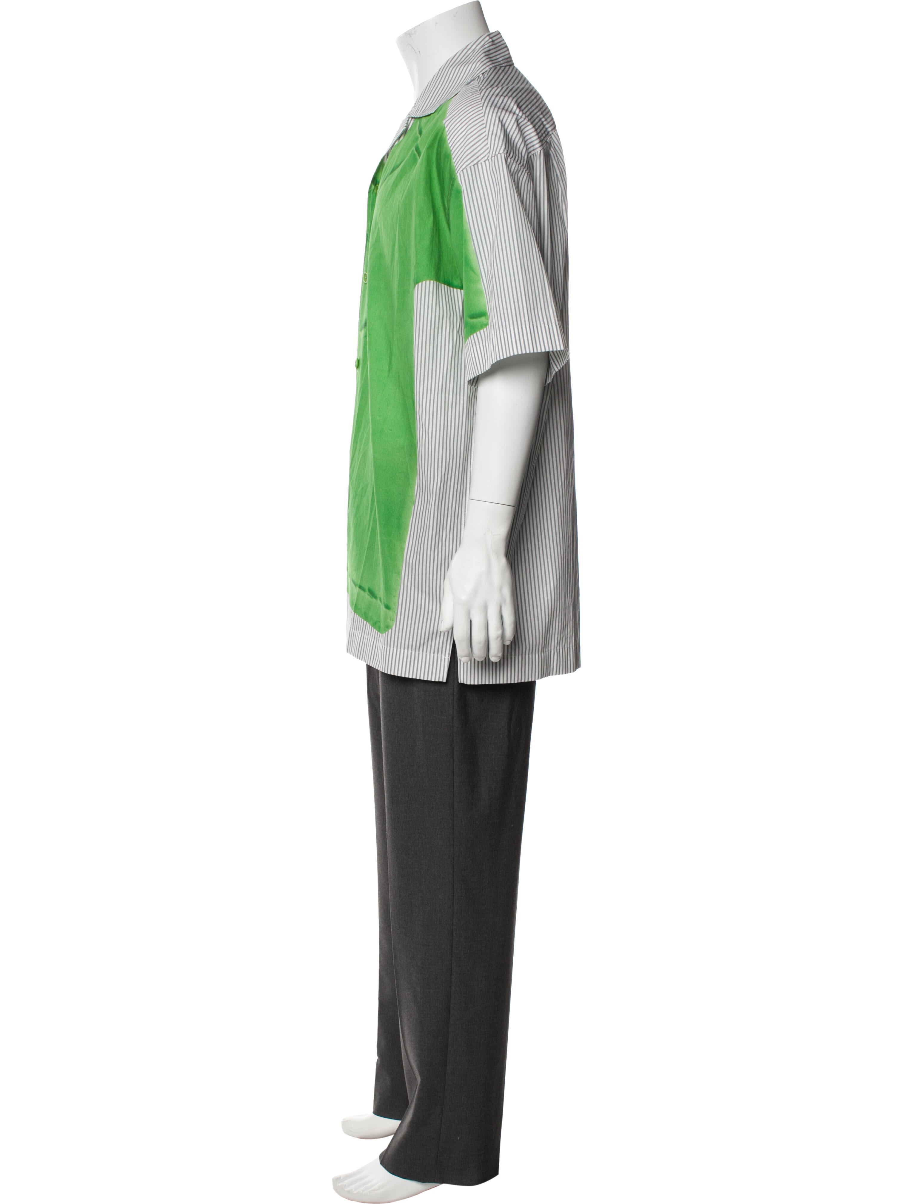 J.W. Anderson Striped Short Sleeve Shirt