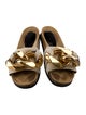 J.W. Anderson Leather Chain-Link Accents Slides