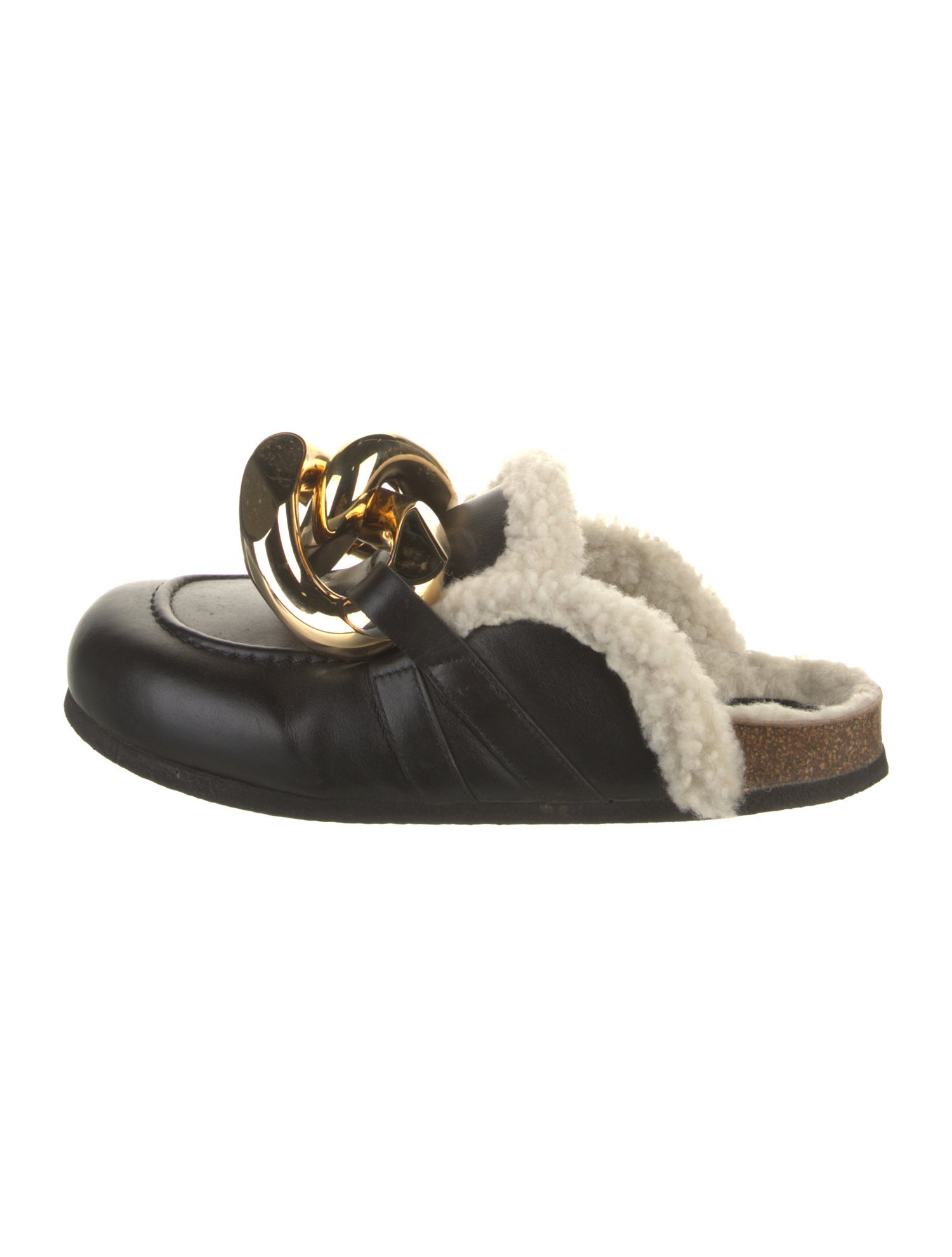 J.W. Anderson Leather Chain-Link Accents Mules