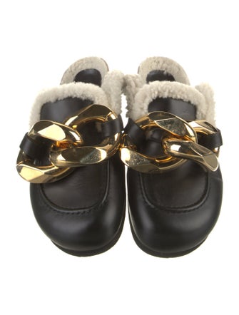 J.W. Anderson Leather Chain-Link Accents Mules