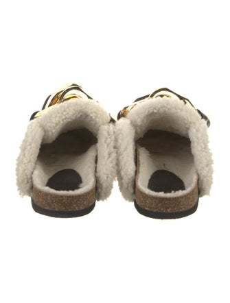 J.W. Anderson Leather Chain-Link Accents Mules