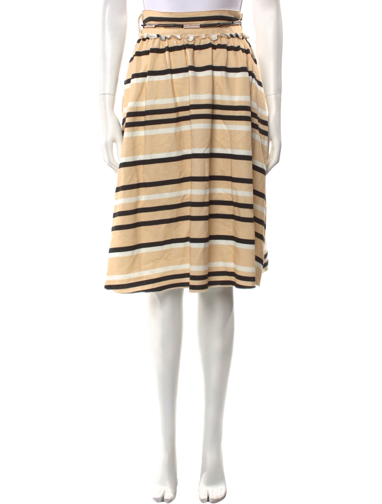 J.W. Anderson Striped Knee-Length Skirt w/ Tags