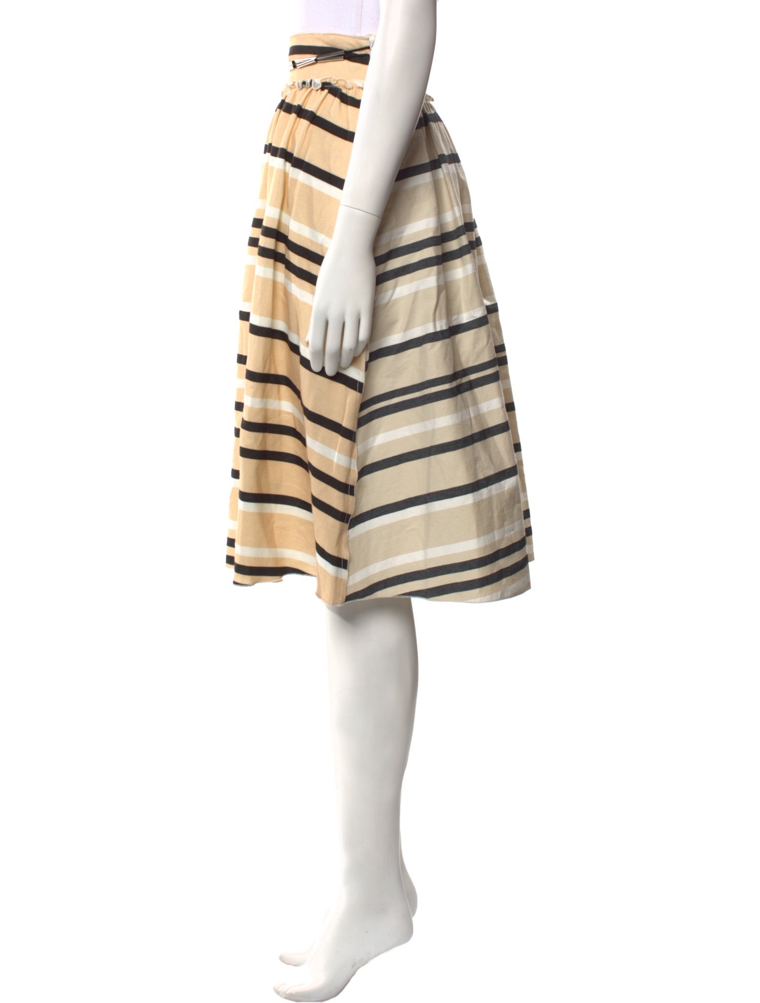J.W. Anderson Striped Knee-Length Skirt w/ Tags
