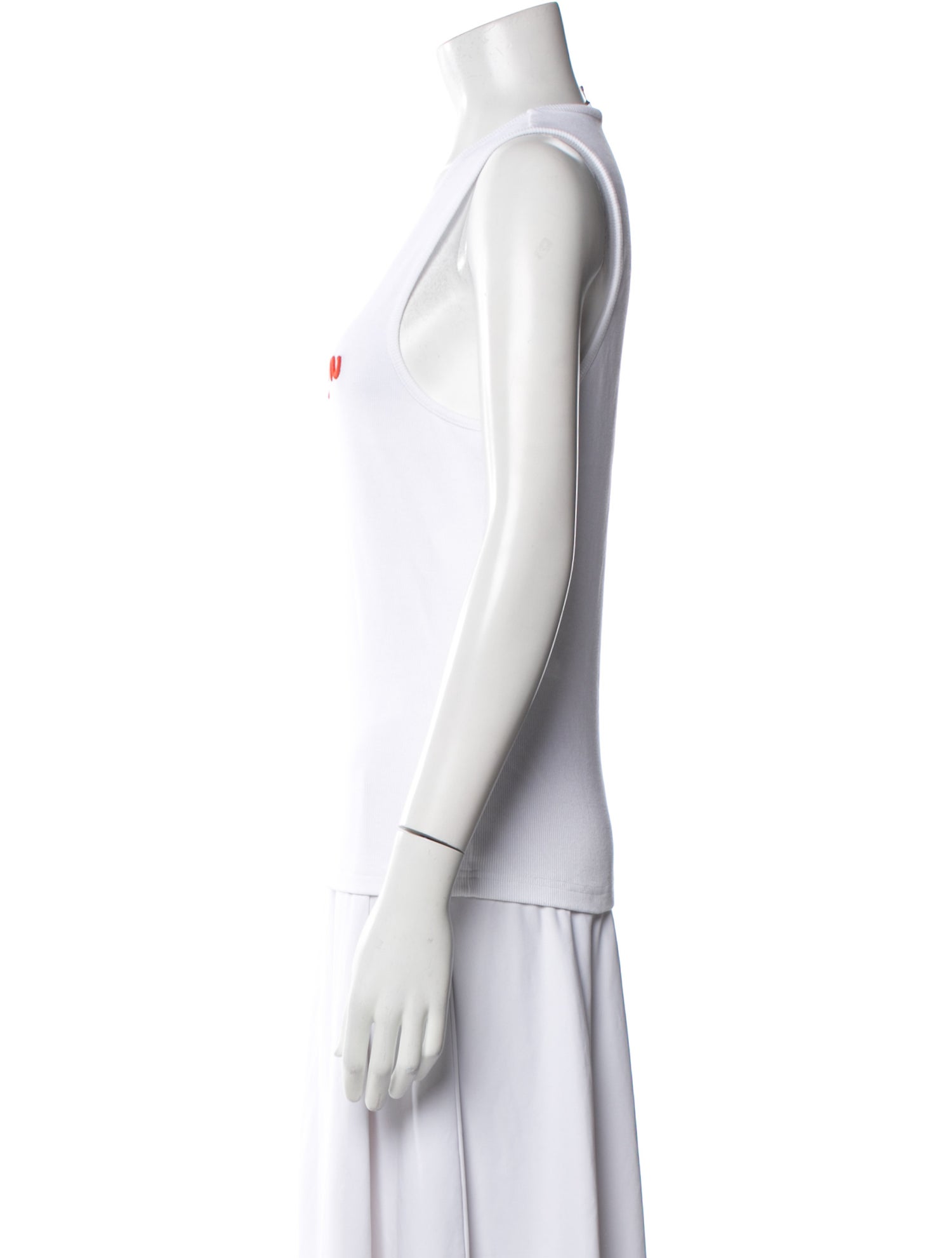 J.W. Anderson Graphic Print Scoop Neck Top