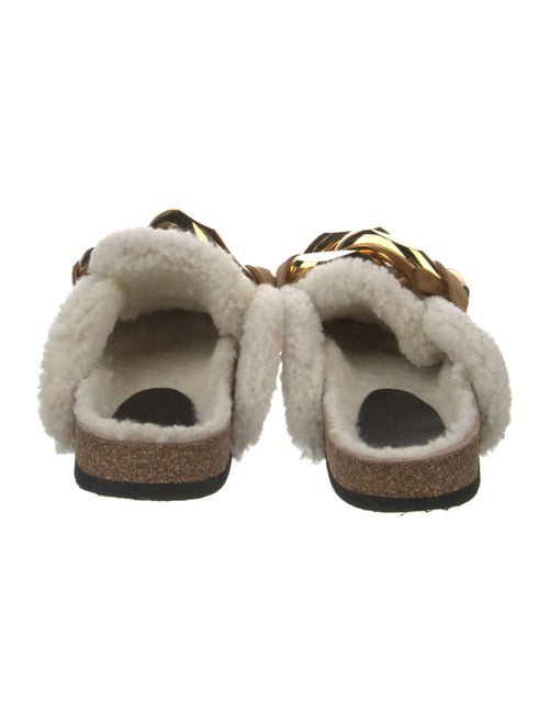 J.W. Anderson Suede Chain-Link Accents Mules