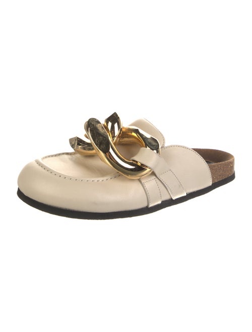 J.W. Anderson Leather Chain-Link Accents Mules