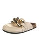 J.W. Anderson Leather Chain-Link Accents Mules