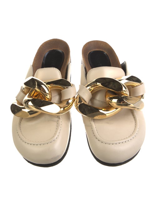 J.W. Anderson Leather Chain-Link Accents Mules