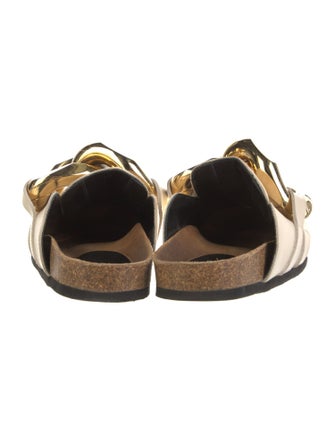 J.W. Anderson Leather Chain-Link Accents Mules
