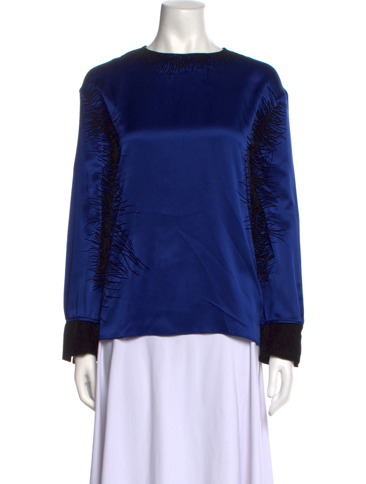 J.W. Anderson Silk Bateau Neckline Blouse