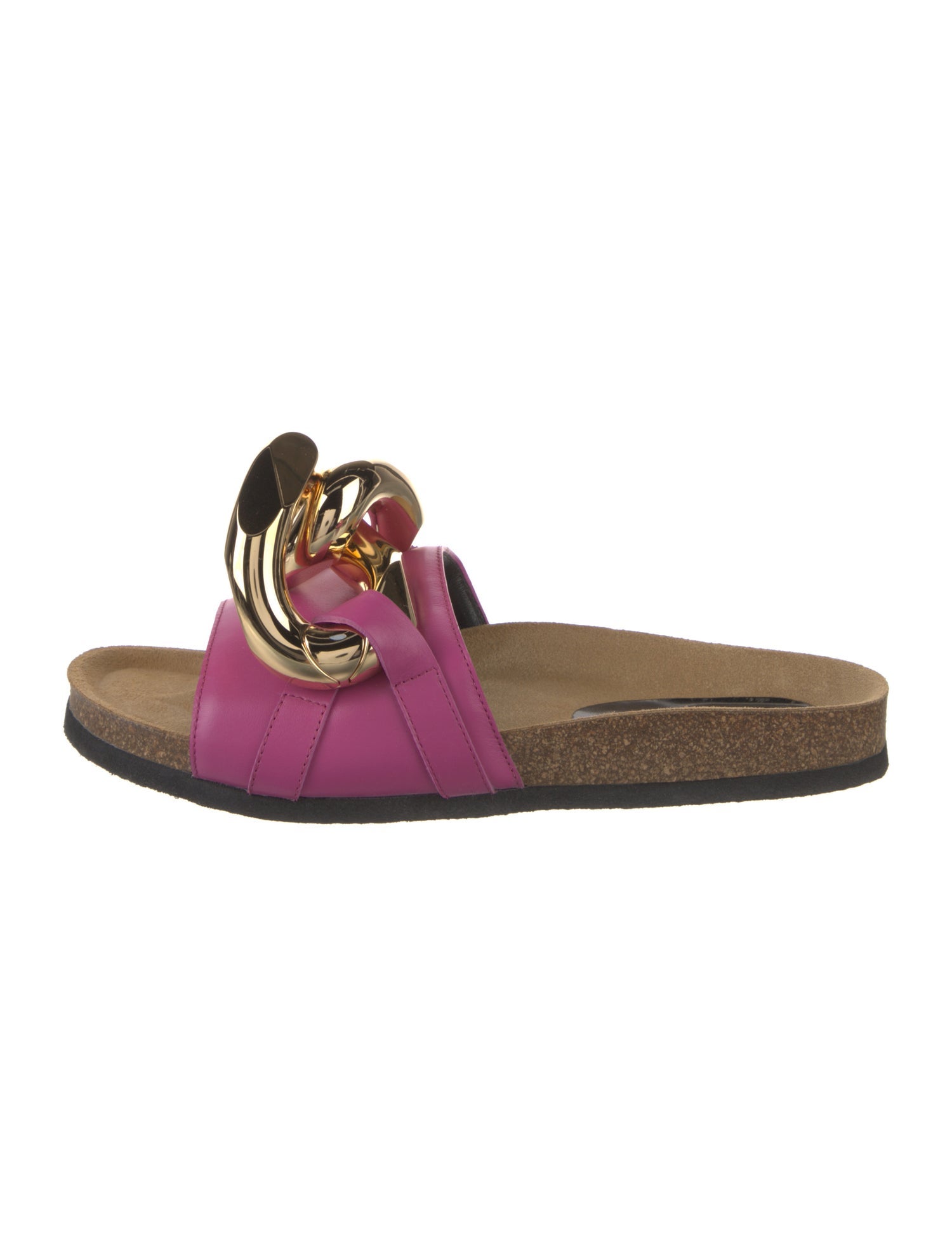 J.W. Anderson Leather Colorblock Pattern Slides