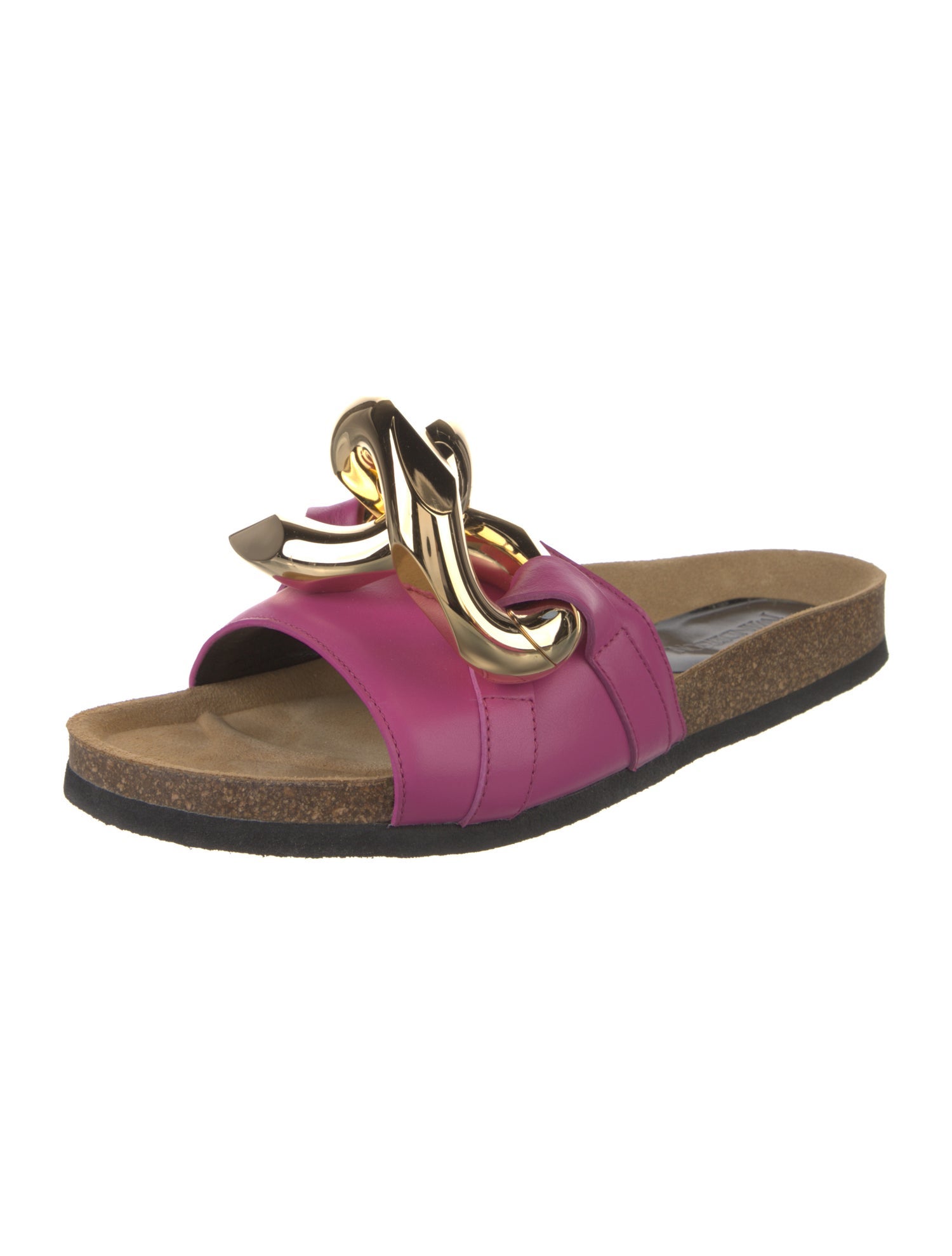 J.W. Anderson Leather Colorblock Pattern Slides