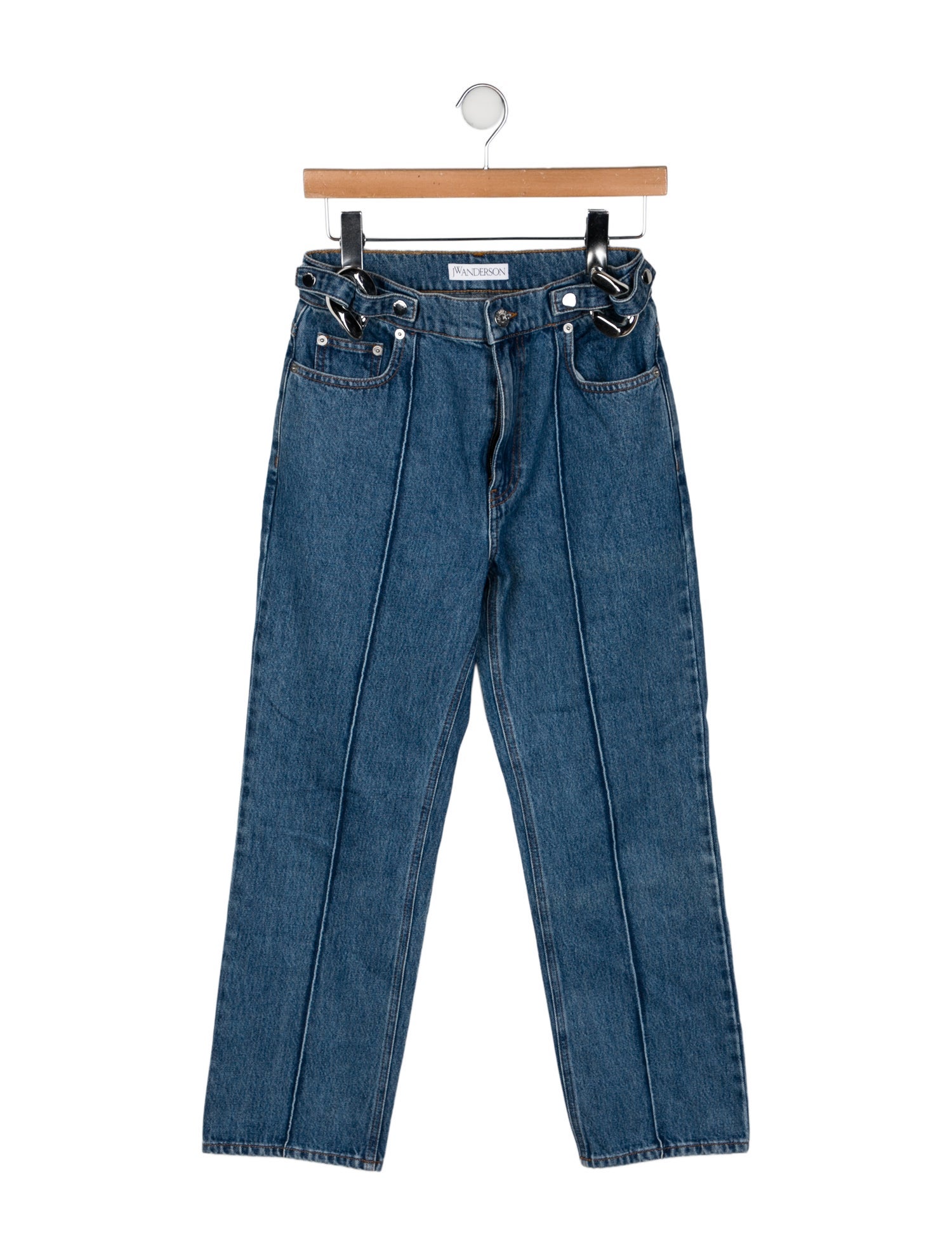 J.W. Anderson Mid-Rise Straight Leg Jeans