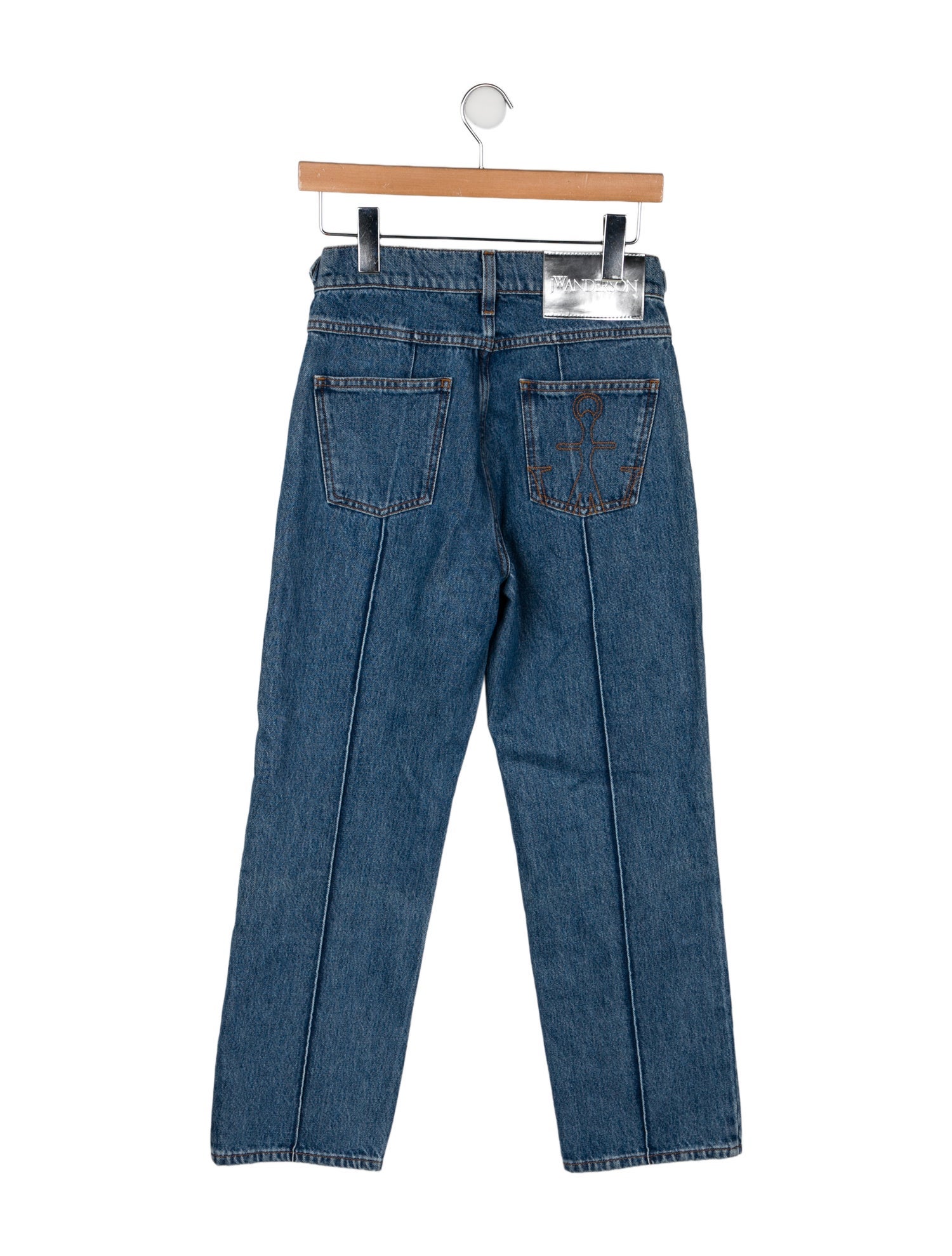 J.W. Anderson Mid-Rise Straight Leg Jeans