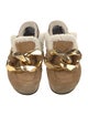 J.W. Anderson Suede Chain-Link Accents Mules