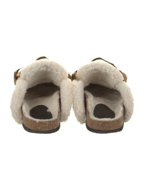 J.W. Anderson Suede Chain-Link Accents Mules