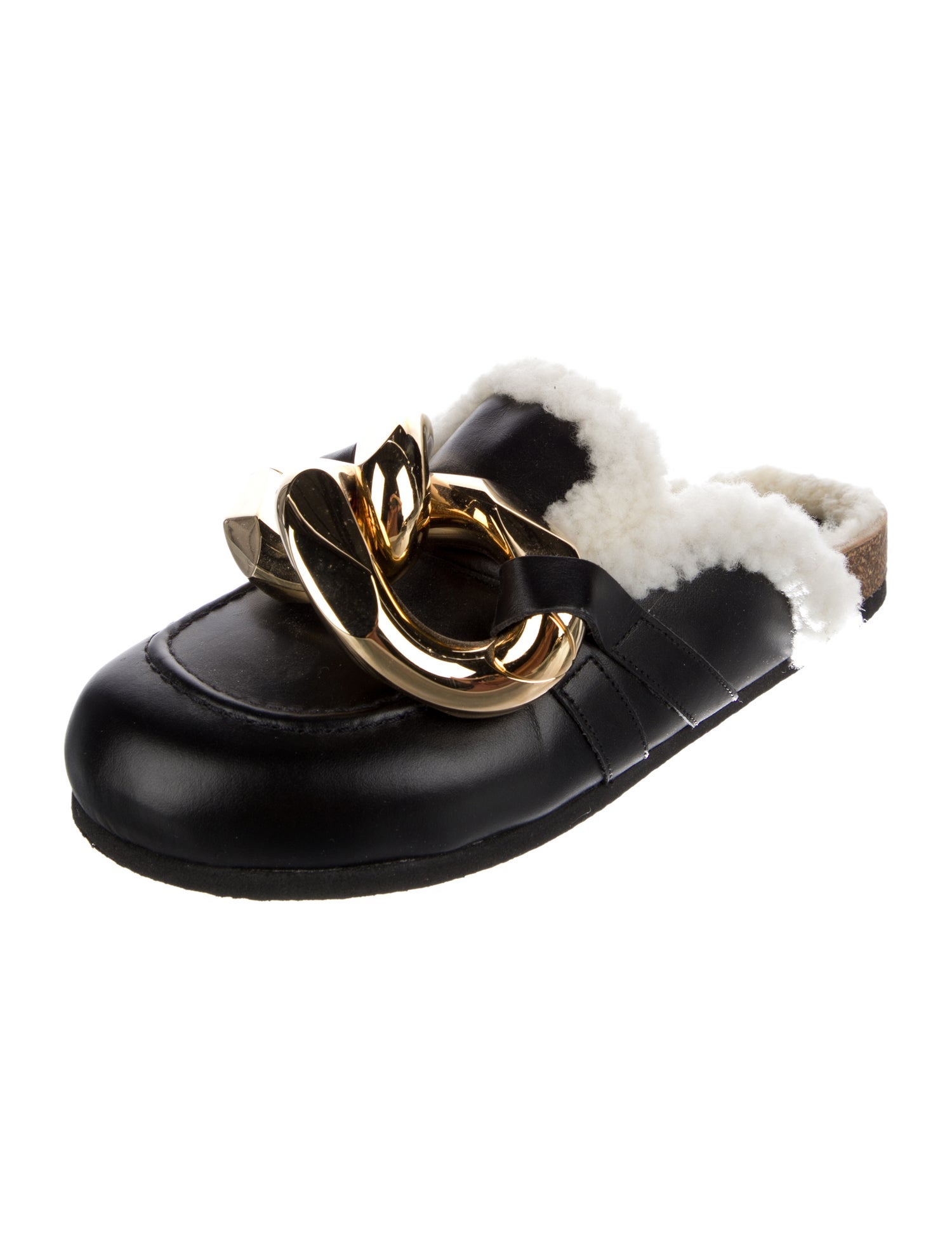 J.W. Anderson Leather Colorblock Pattern Mules