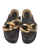 J.W. Anderson Leather Chain-Link Accents Mules