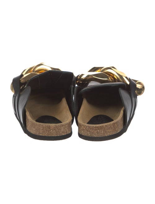 J.W. Anderson Leather Chain-Link Accents Mules