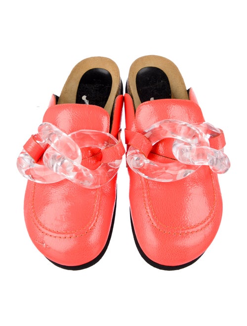 J.W. Anderson Leather Chain-Link Accents Mules