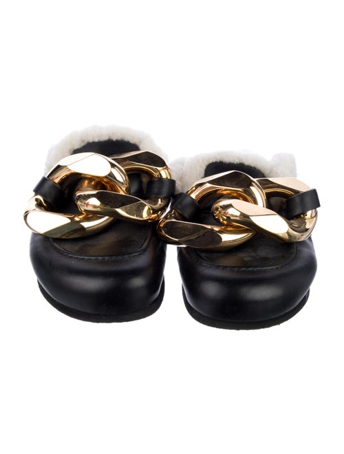 J.W. Anderson Leather Chain-Link Accents Mules