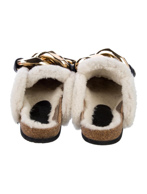 J.W. Anderson Leather Chain-Link Accents Mules