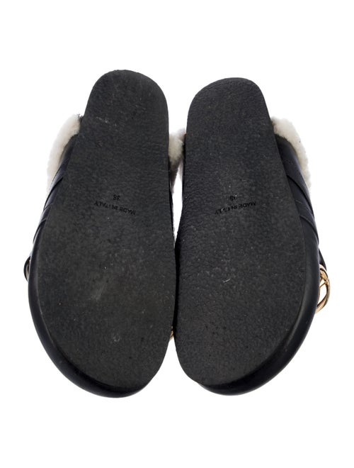 J.W. Anderson Leather Chain-Link Accents Mules