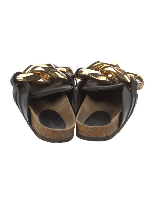 J.W. Anderson Leather Chain-Link Accents Mules
