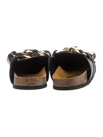 J.W. Anderson Leather Chain-Link Accents Slippers