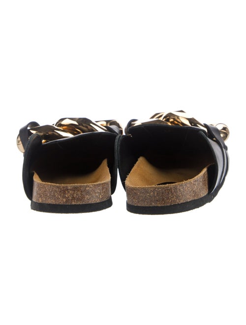 J.W. Anderson Leather Chain-Link Accents Slippers