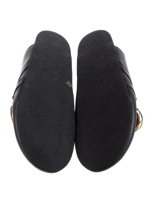 J.W. Anderson Leather Chain-Link Accents Slippers