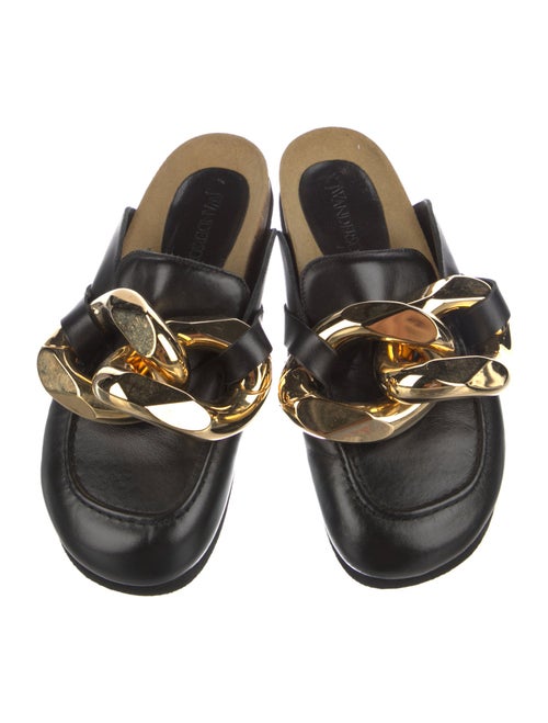 J.W. Anderson Leather Chain-Link Accents Mules
