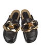 J.W. Anderson Leather Chain-Link Accents Mules
