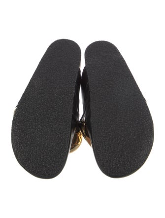 J.W. Anderson Leather Chain-Link Accents Mules