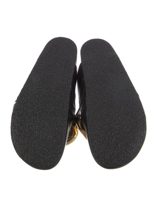 J.W. Anderson Leather Chain-Link Accents Mules