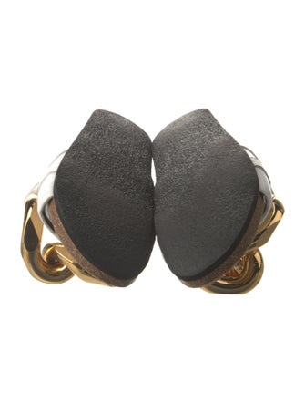 J.W. Anderson Leather Chain-Link Accents Slides