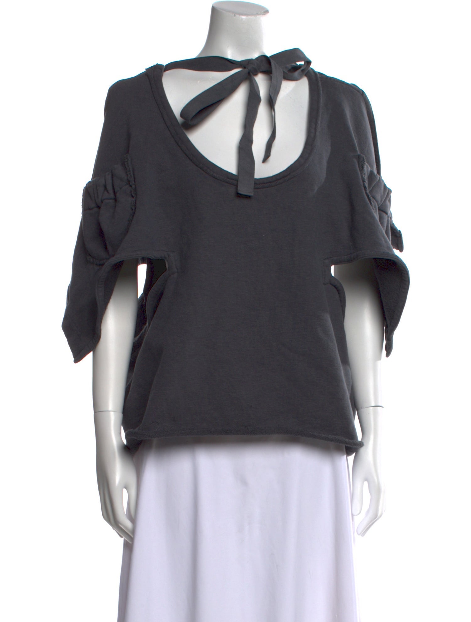 J.W. Anderson Cowl Neck Three-Quarter Sleeve Top w/ Tags