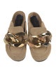 J.W. Anderson Suede Chain-Link Accents Mules