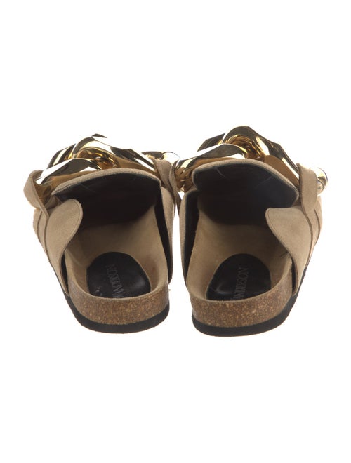 J.W. Anderson Suede Chain-Link Accents Mules