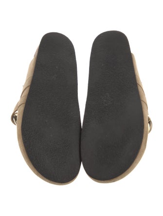 J.W. Anderson Suede Chain-Link Accents Mules