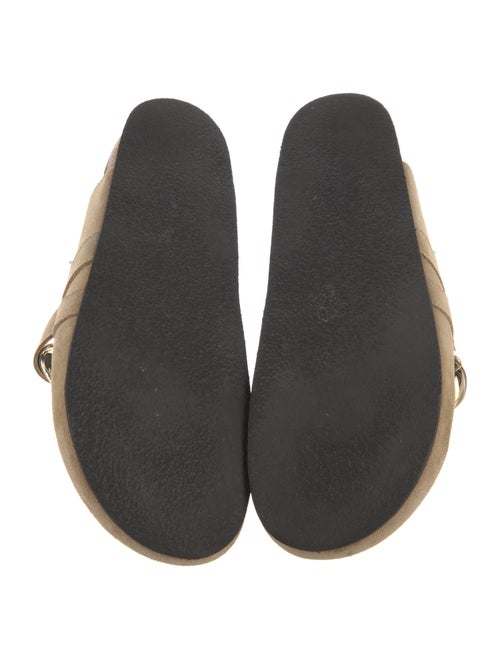 J.W. Anderson Suede Chain-Link Accents Mules