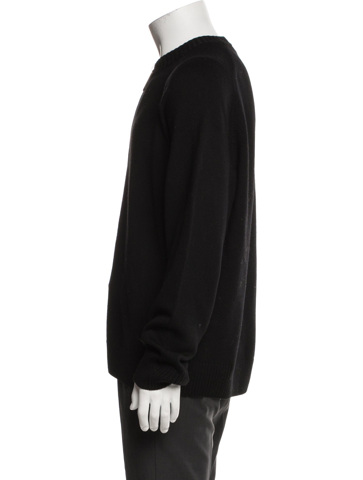J.W. Anderson Merino Wool Mock Neck Polo Sweater