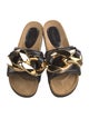 J.W. Anderson Leather Chain-Link Accents Slides