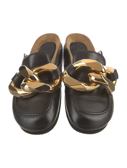 J.W. Anderson Leather Chain-Link Accents Slides