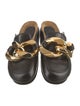 J.W. Anderson Leather Chain-Link Accents Slides
