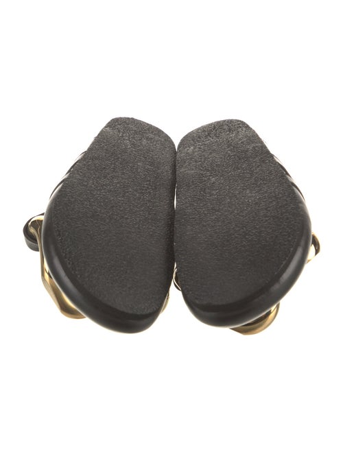 J.W. Anderson Leather Chain-Link Accents Slides