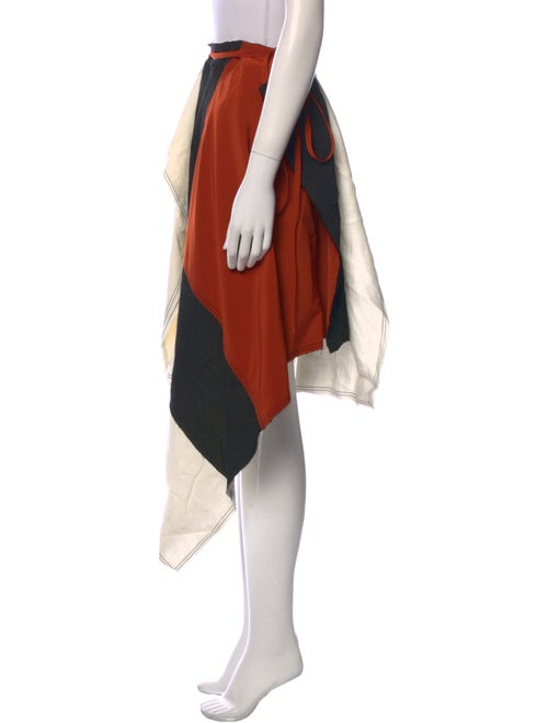 J.W. Anderson Asymmetric Patchwork Midi Length Skirt