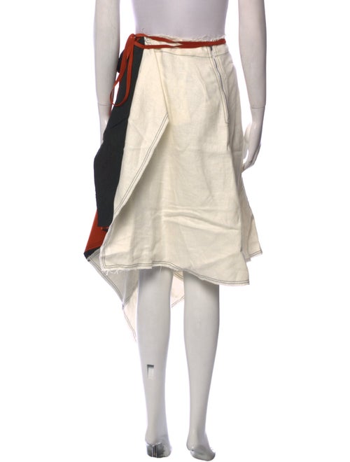 J.W. Anderson Asymmetric Patchwork Midi Length Skirt