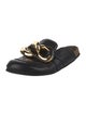 J.W. Anderson Leather Chain-Link Accents Slides