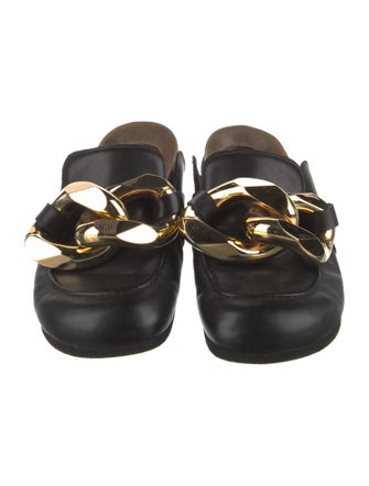 J.W. Anderson Leather Chain-Link Accents Slides